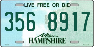 NH license plate 3568917