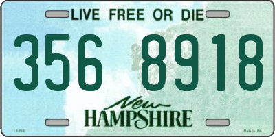 NH license plate 3568918