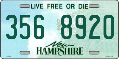 NH license plate 3568920