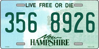 NH license plate 3568926