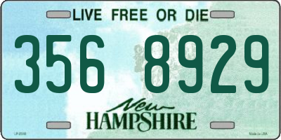 NH license plate 3568929