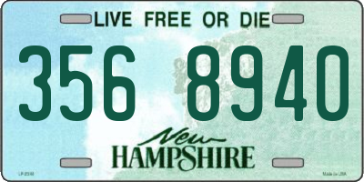 NH license plate 3568940