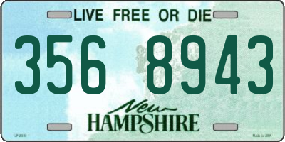 NH license plate 3568943