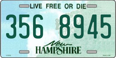 NH license plate 3568945