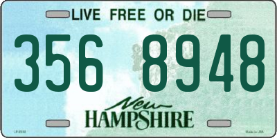 NH license plate 3568948
