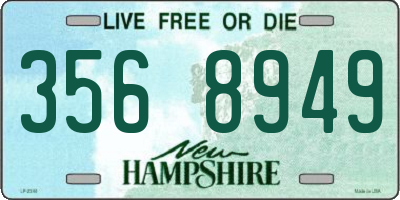 NH license plate 3568949