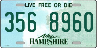 NH license plate 3568960
