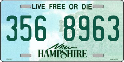 NH license plate 3568963