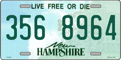 NH license plate 3568964