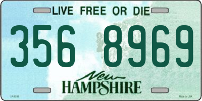 NH license plate 3568969