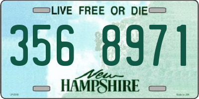 NH license plate 3568971