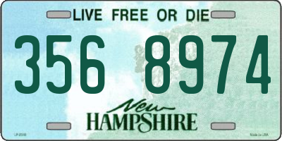 NH license plate 3568974