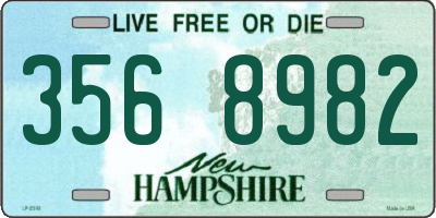 NH license plate 3568982