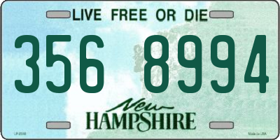 NH license plate 3568994