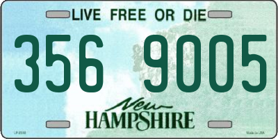 NH license plate 3569005