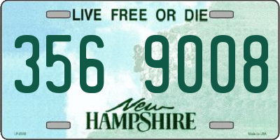 NH license plate 3569008