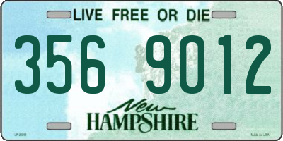 NH license plate 3569012
