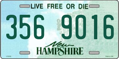 NH license plate 3569016