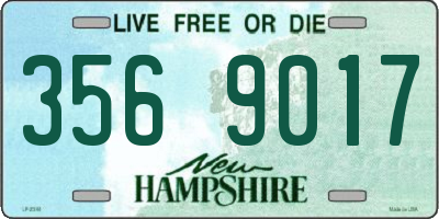 NH license plate 3569017