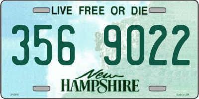 NH license plate 3569022