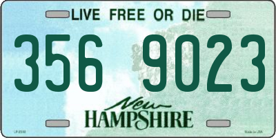 NH license plate 3569023