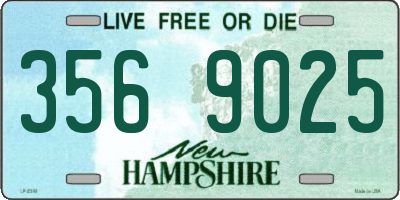 NH license plate 3569025