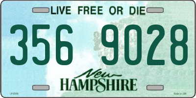 NH license plate 3569028