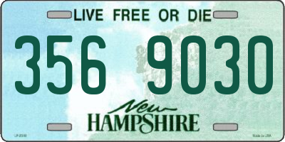 NH license plate 3569030