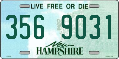NH license plate 3569031