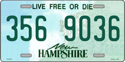 NH license plate 3569036