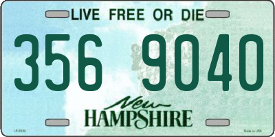 NH license plate 3569040