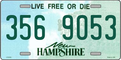 NH license plate 3569053