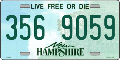 NH license plate 3569059