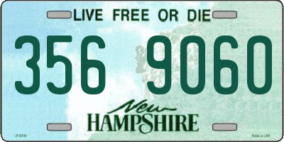 NH license plate 3569060