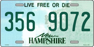 NH license plate 3569072