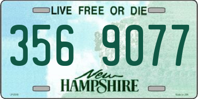 NH license plate 3569077