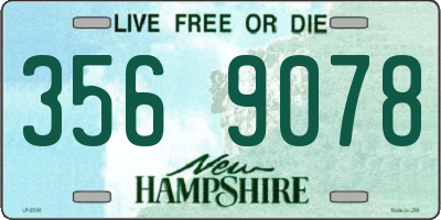 NH license plate 3569078