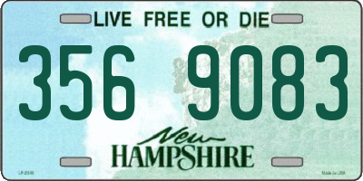 NH license plate 3569083