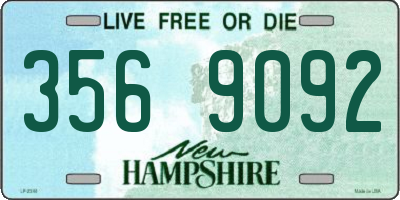 NH license plate 3569092