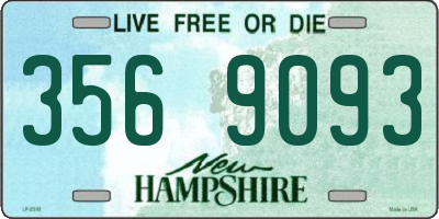 NH license plate 3569093