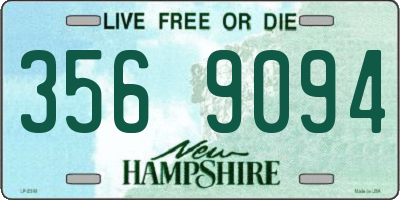 NH license plate 3569094