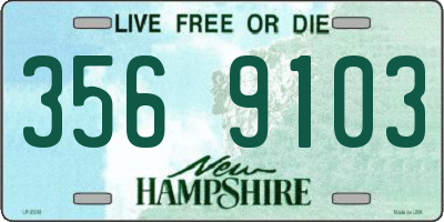 NH license plate 3569103