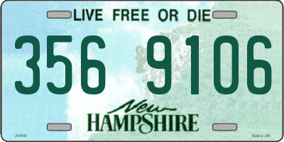 NH license plate 3569106