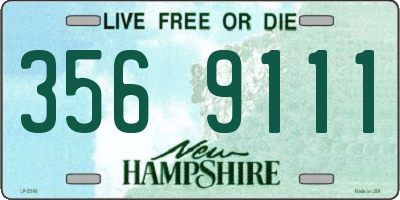 NH license plate 3569111