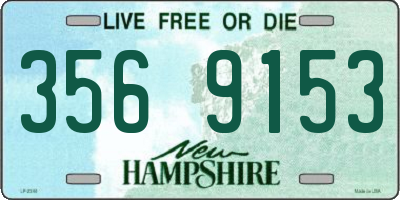 NH license plate 3569153