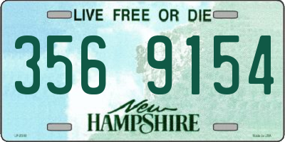 NH license plate 3569154