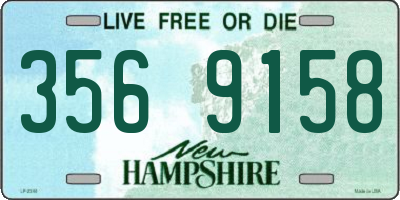 NH license plate 3569158