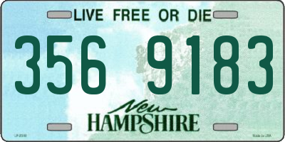 NH license plate 3569183