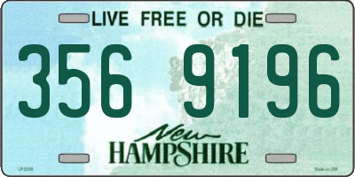 NH license plate 3569196