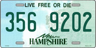 NH license plate 3569202